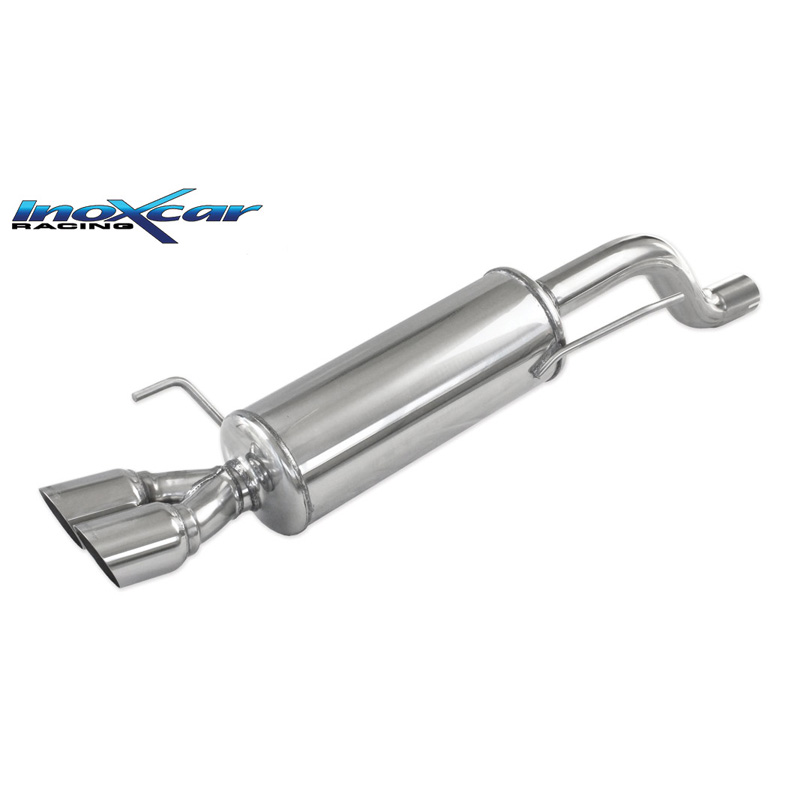 100% RVS Sportuitlaat  Fiat Punto EVO 1.4 Turbo MultiAir 165pk 2010- 2x80mm Racing