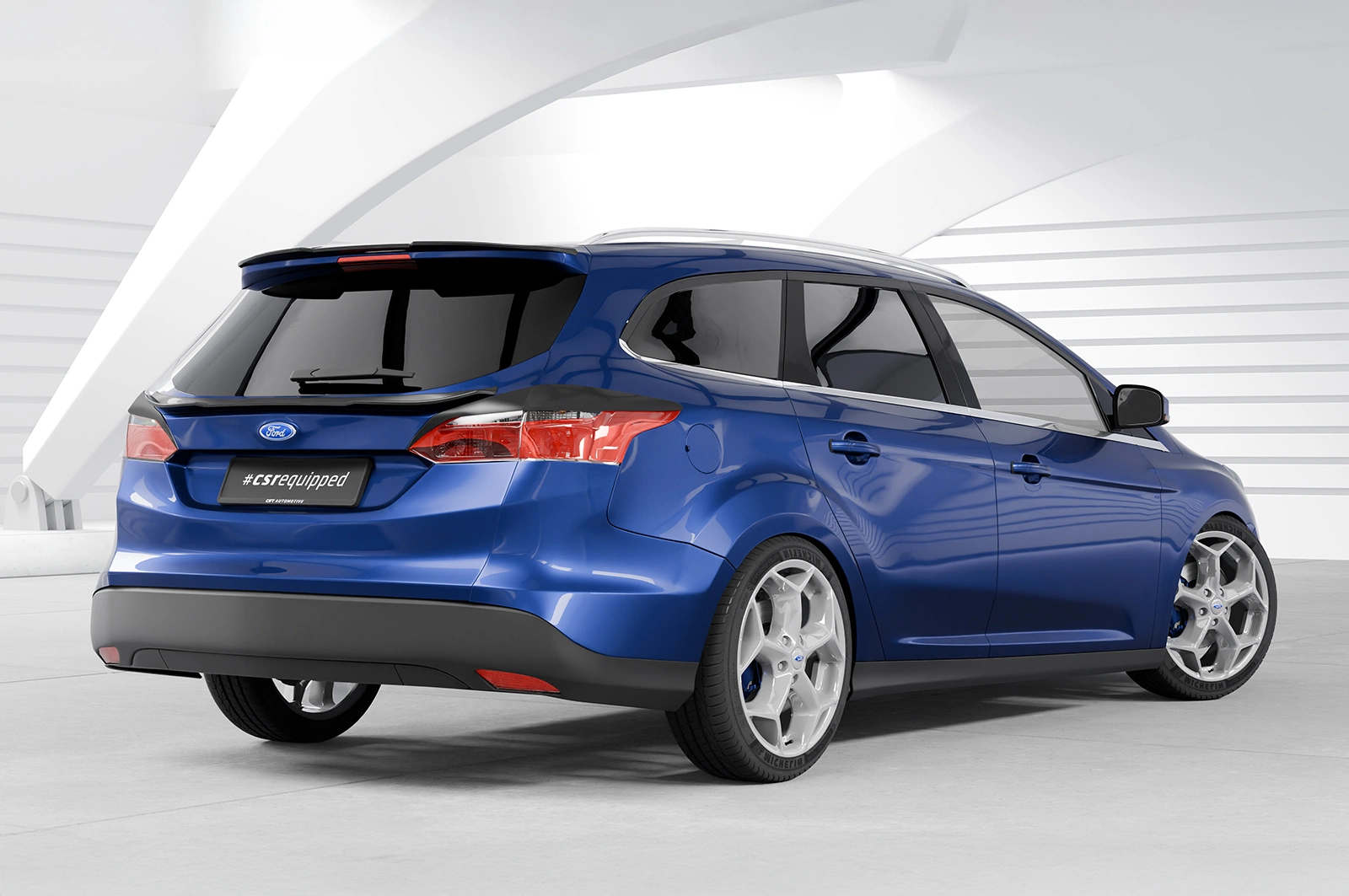 Achterspoiler Ford Focus MK3 Turnier (2011–2018) Glans Zwart – CSR Automotive