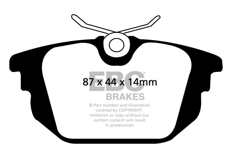 EBC Brakes ALFA ROMEO Alfa 145 1.9 TD 96-97 Remblokken achterzij