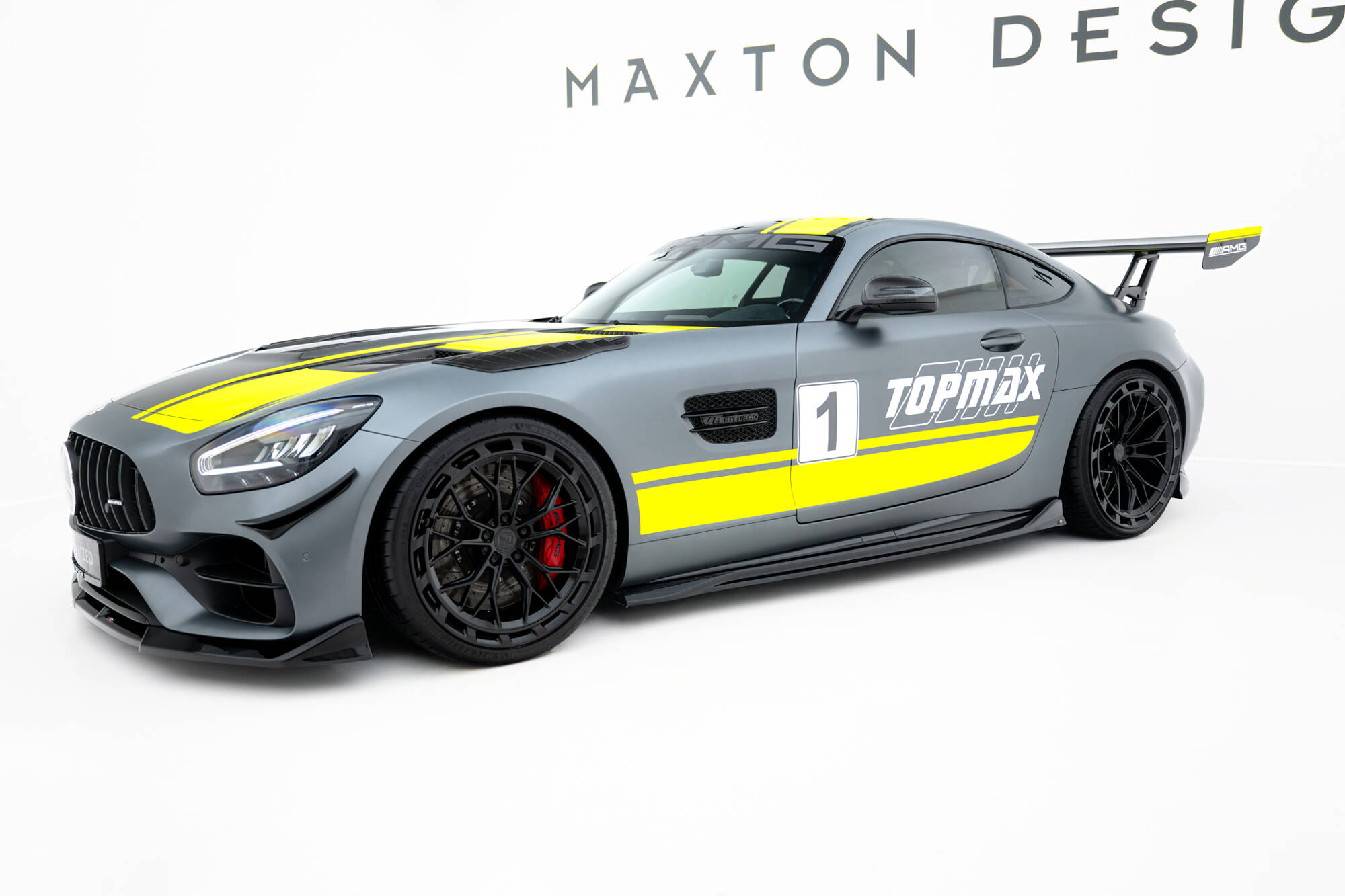 Bodykit Mercedes-AMG GT C C190 Facelift Maxton Glanzend zwart