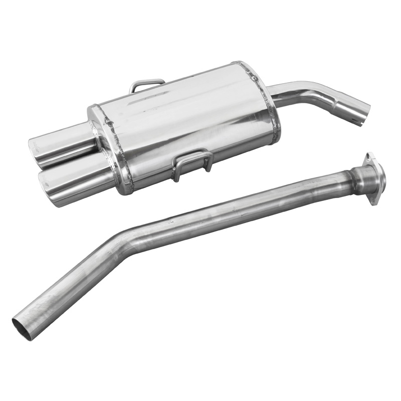 100% RVS Sportuitlaat  BMW 3-Serie E36 323i 24v 1992- 2x90x70mm