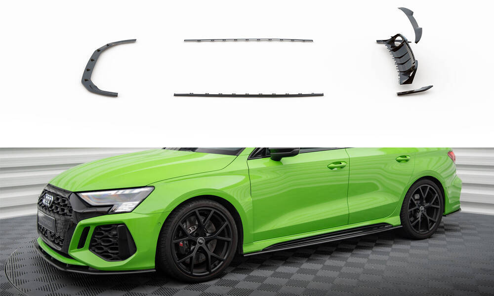 Set Carbon Splitters Audi RS3 8y Sedan