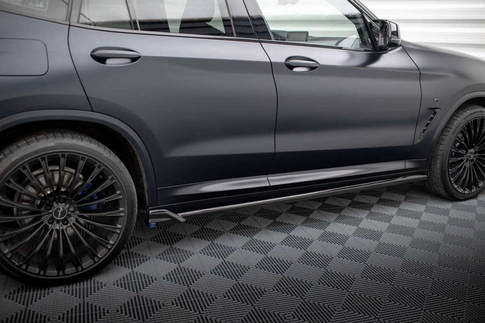 Zijskirts BMW X3 G01 M Pakket FL Maxton Glans Zwart