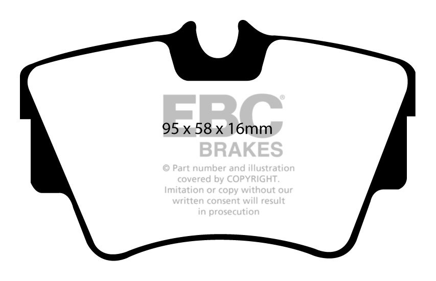 EBC Brakes VW Caravelle 2.8 98-99 Remblokken achterzijde