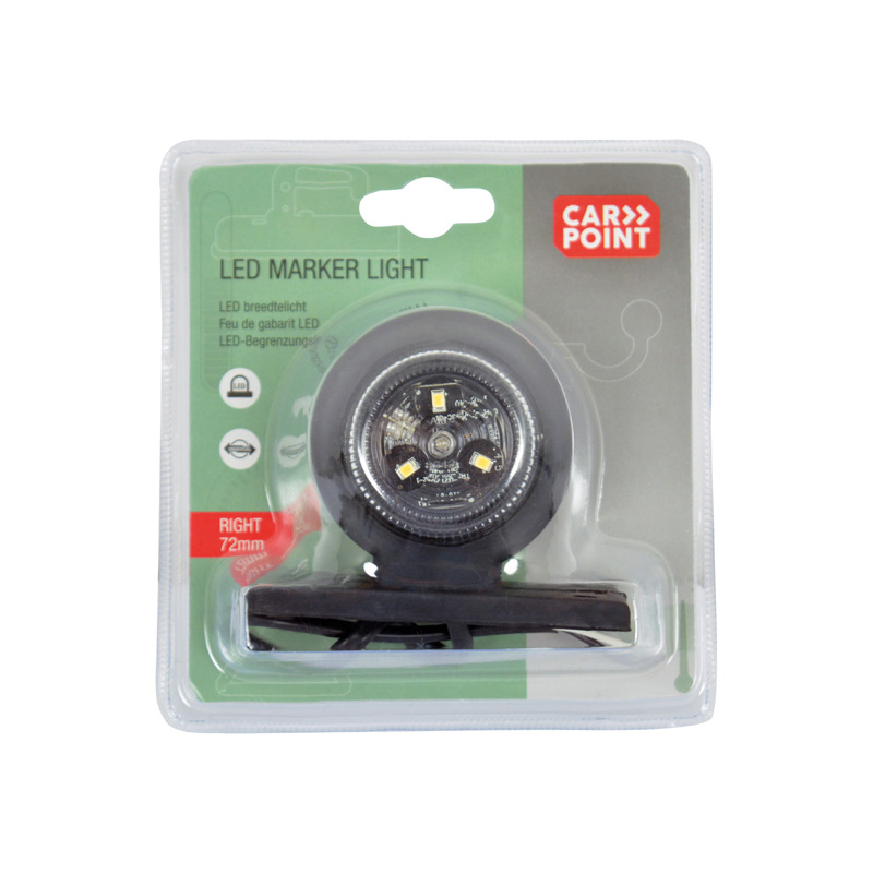 Carpoint LED Breedtelicht Rechts Rood/Wit 72mm