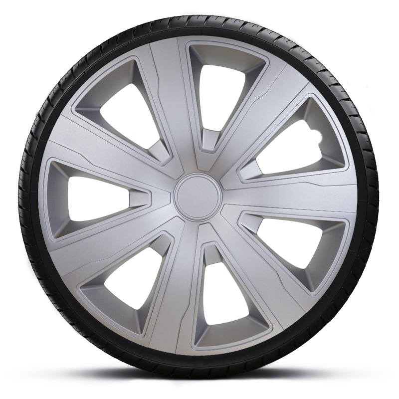 4-Delige Wieldoppenset Tenzo 15-inch zilver