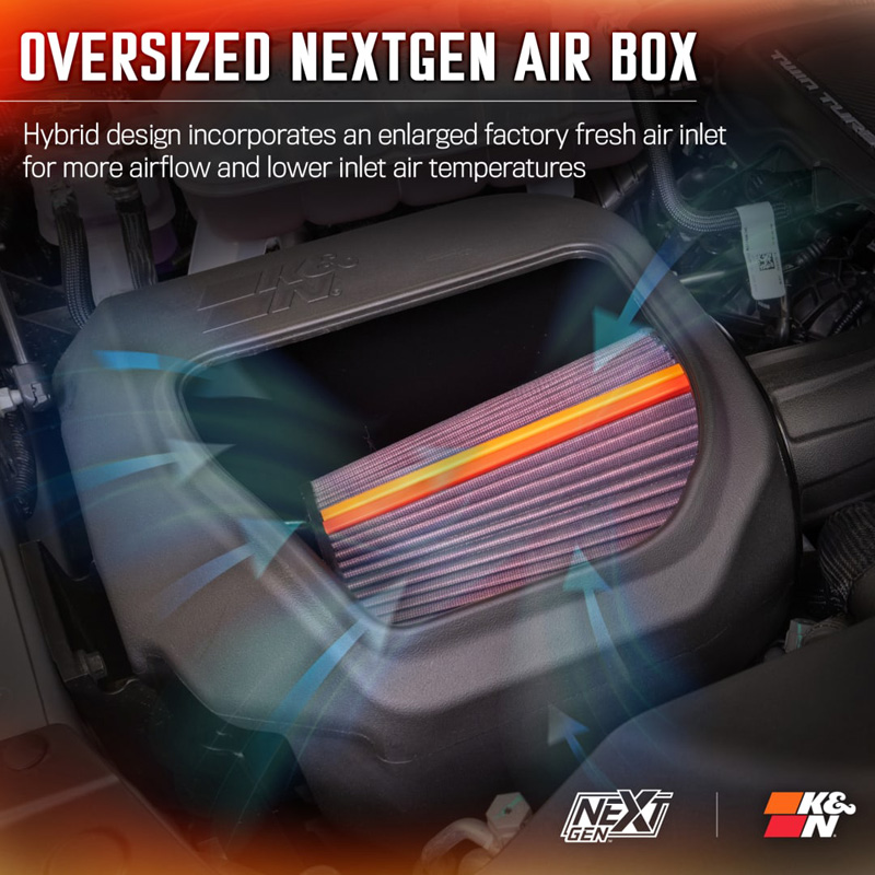 K&N NextGen Cold Air intake  RAM 1500 excl. RHO 3.0L L6 2025- (50-1598)