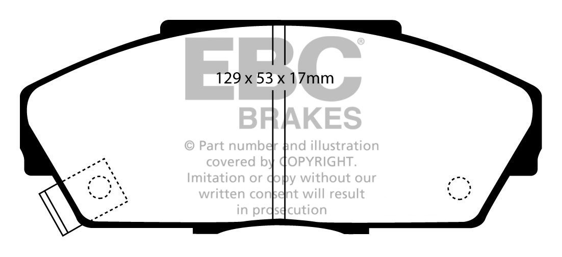 EBC Brakes HONDA Accord 2.0 (DOHC) (CA4/5) 86-90 Remblokken voor