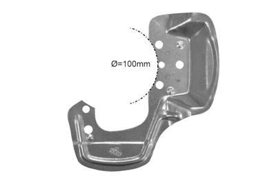 stofschild, 100mm, rechts Opel Tigra