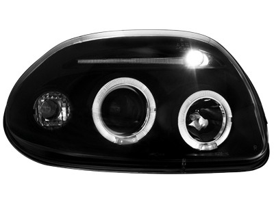 Koplampen Angel Eyes Renault Clio B 9.98-5.01 Zwart