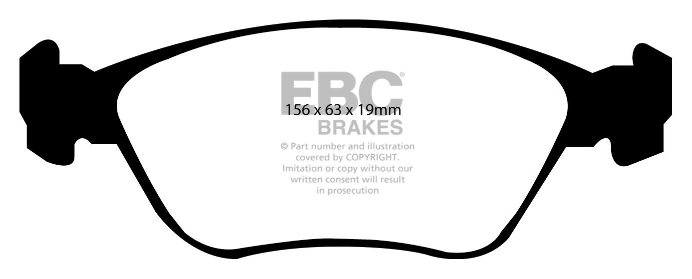 EBC Brakes VOLVO C70 2.3 Turbo T5 97-2005 Remblokken voorzijde