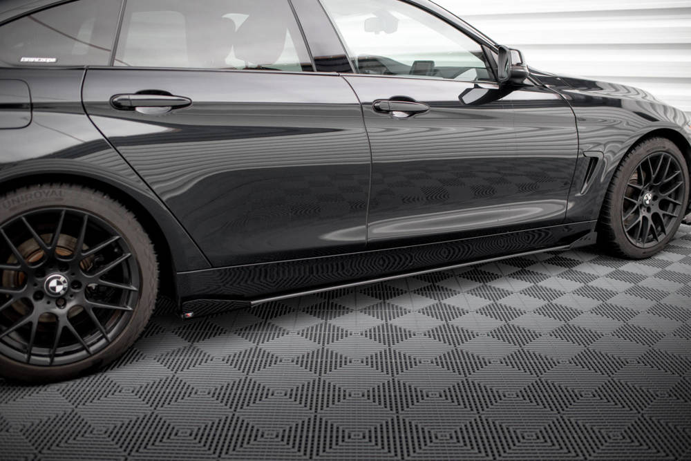 Zijskirts met Canards Street Pro BMW 4 Gran Coupe F36 2014 - 2017 Maxton