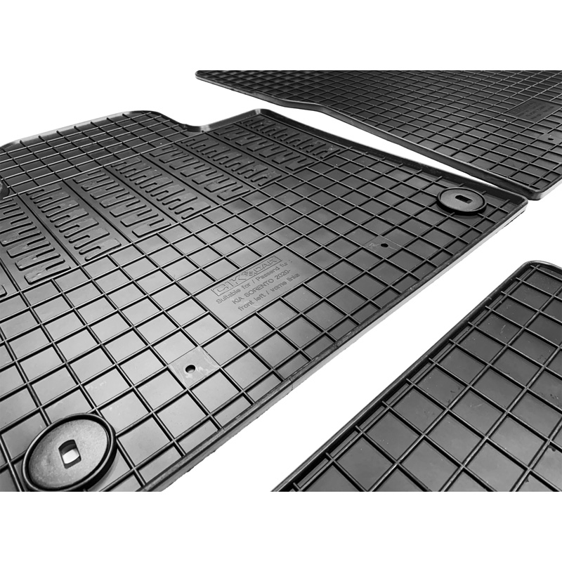 Rubber matten  Kia Sorento IV (MQ4) 2020- excl. Hybrid (4-delig + montagesysteem)