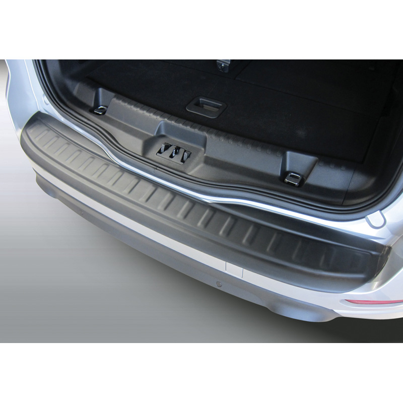 ABS Achterbumper beschermlijst  Ford S-Max 9/2015- Zwart 'Ribbed'
