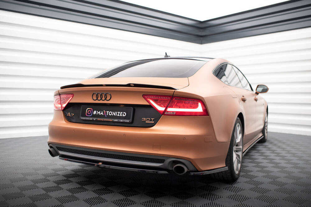 Spoiler Audi A7 C7 Maxton Glans Zwart