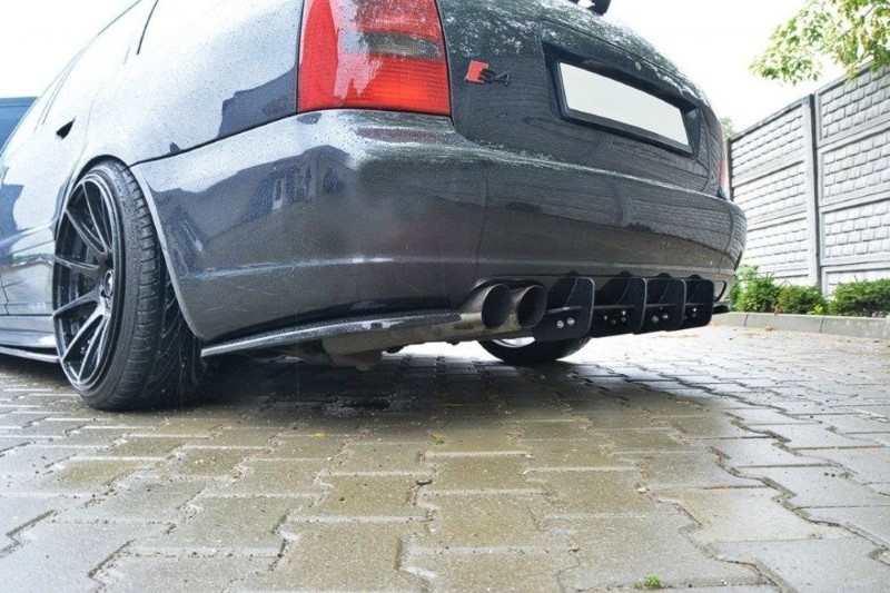 Achter Diffuser Audi S4 B5 Avant Glanzend Zwart
