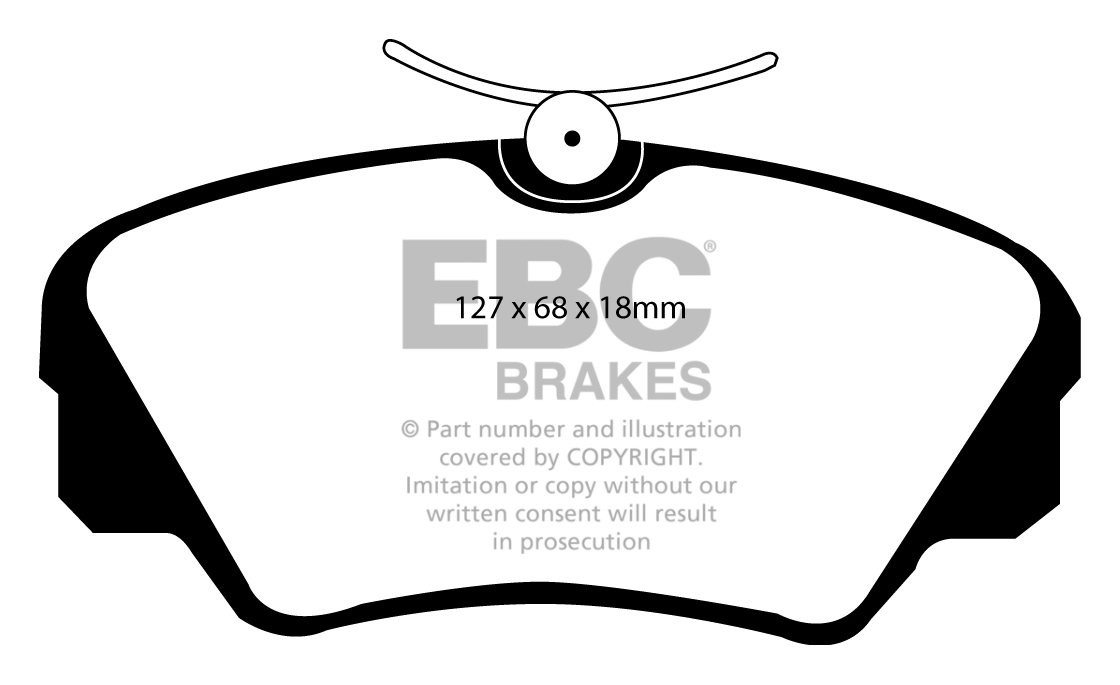 EBC Brakes OPEL Omega A 3.0 (M1000001-) 88-93 Remblokken voorzij