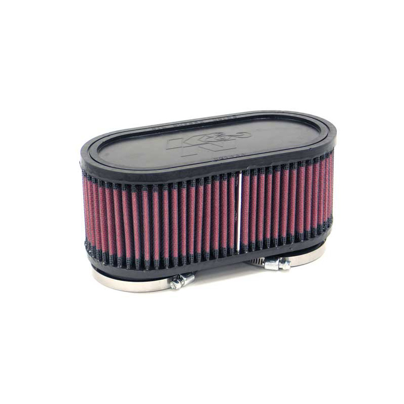 K&N Universeel Luchtfilter Ovaal 60mm dubbele aansluiting, 187mm x 92mm, 76mm hoogte (RU-2970)