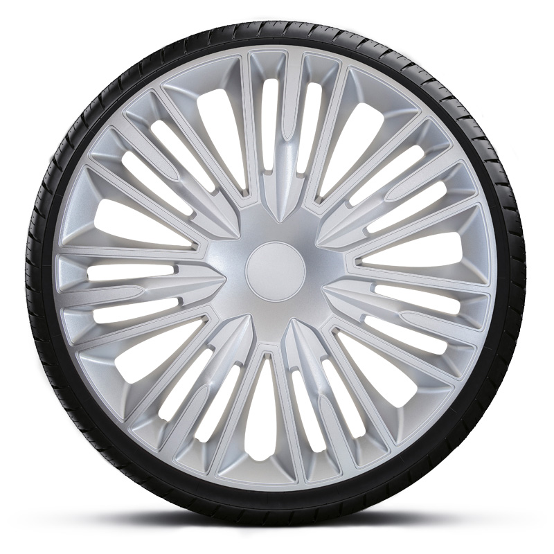 4-Delige Wieldoppenset Jerez 16-inch zilver