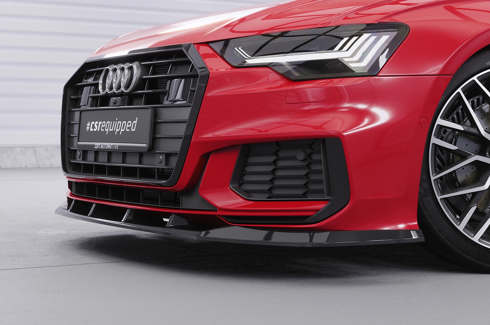 Voorspoiler Audi A6 S-Line / S6 C8 (Typ 4K/F2) Glans Zwart – 2018–2023 (A6) / 2019–2023 (S6)