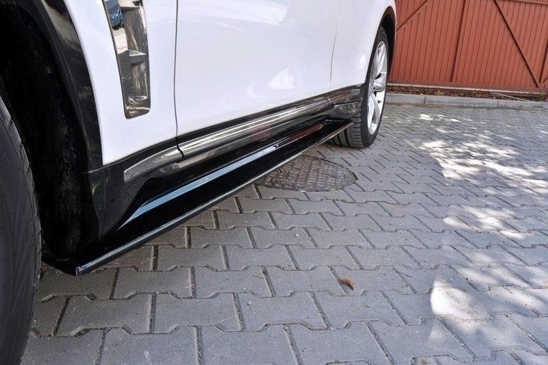 Zijskirts Diffusers Infiniti QX70 Glanzend Zwart
