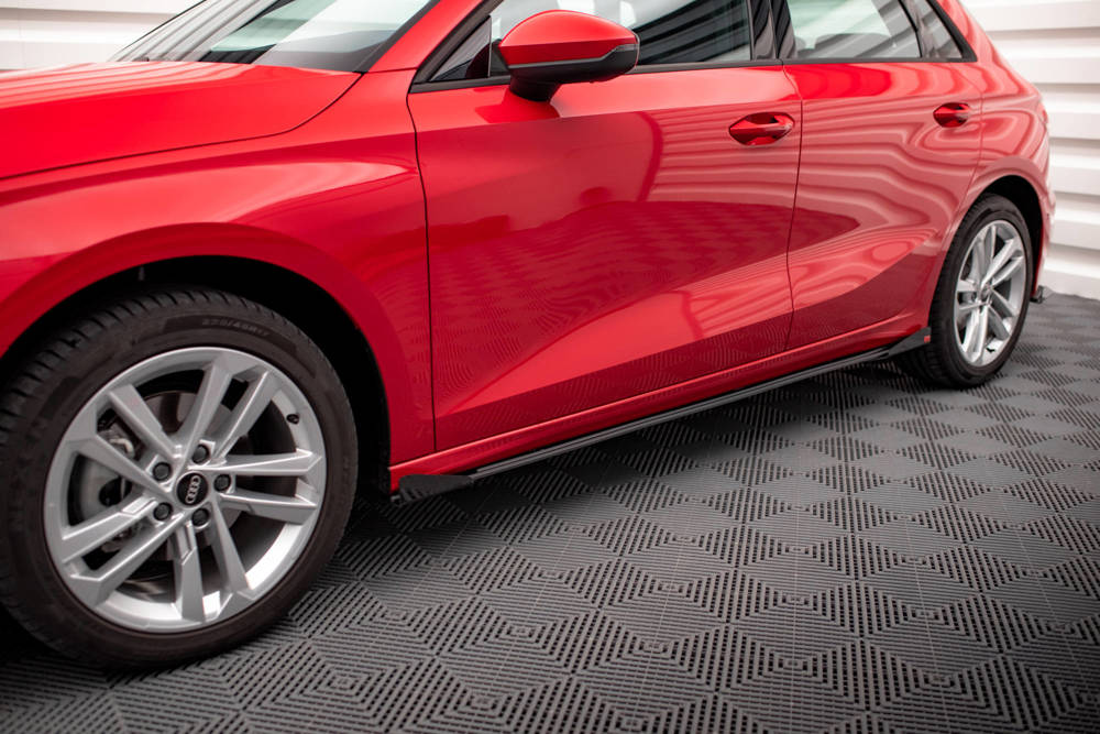 Zijskirts met Canards Street Pro Audi A3 8Y Maxton