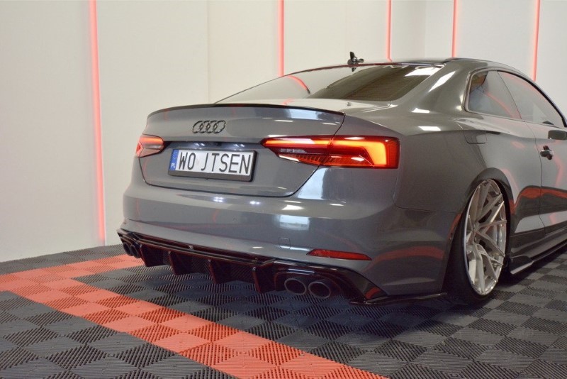Achter Aanzet Audi S5 A5 F5 Coupe / Sportback Glanzend Zwart