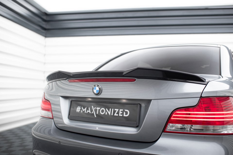 Spoilerkap BMW 1 E82 3D Glanzend Zwart Maxton