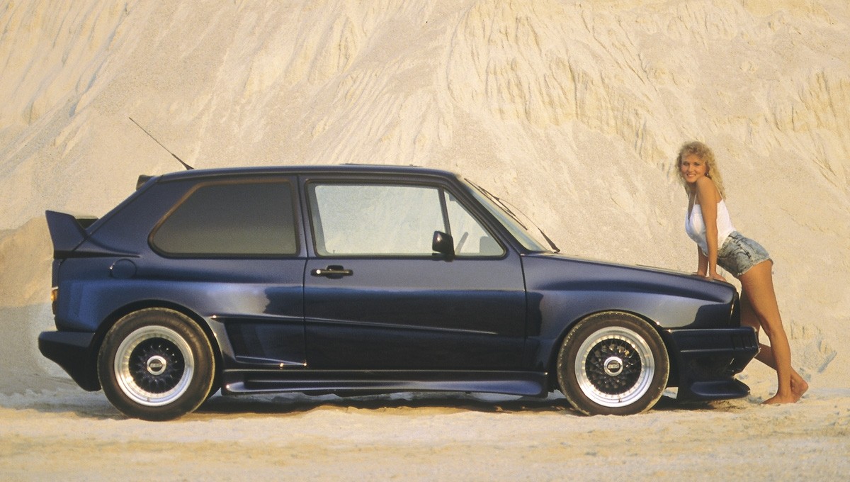 Achterspoiler Breedversie ll VW Golf I Polyester Rieger