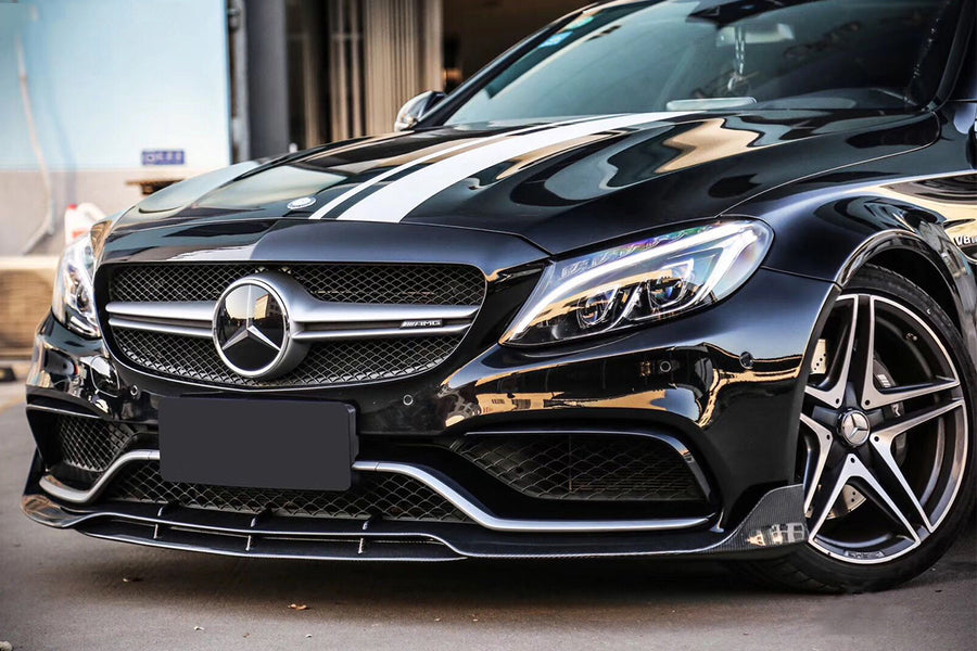 Mercedes Benz W205 C63/S AMG Coupe BR Style Carbon Voorspoiler