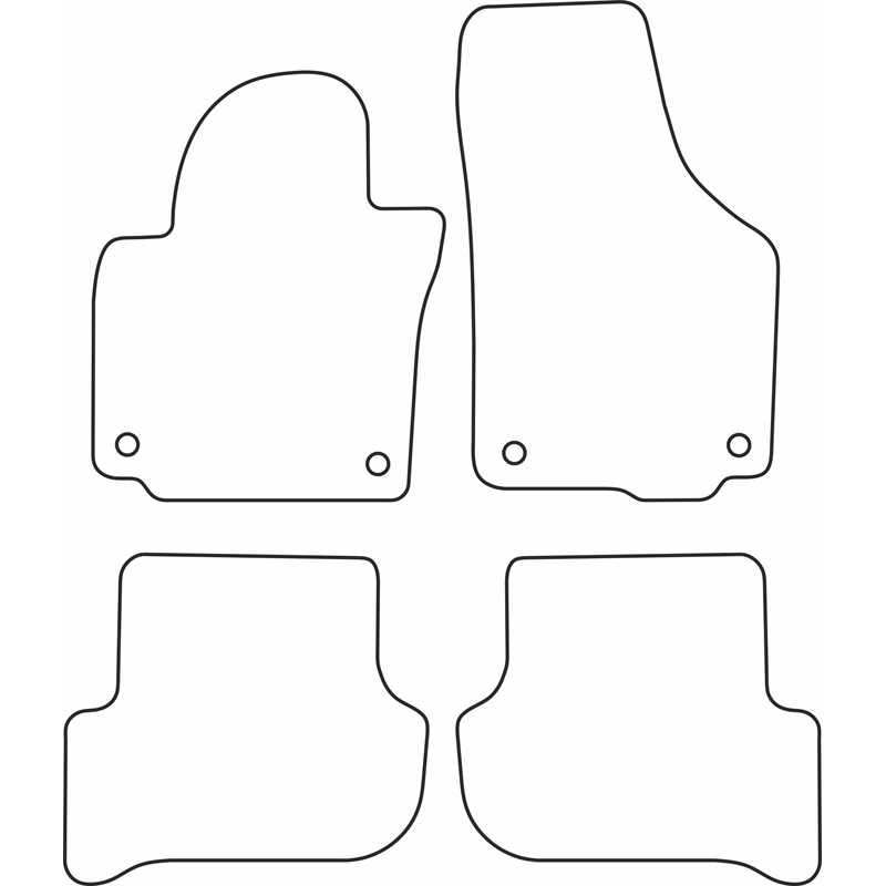 Automatten Velours  Skoda Yeti 2009-2013