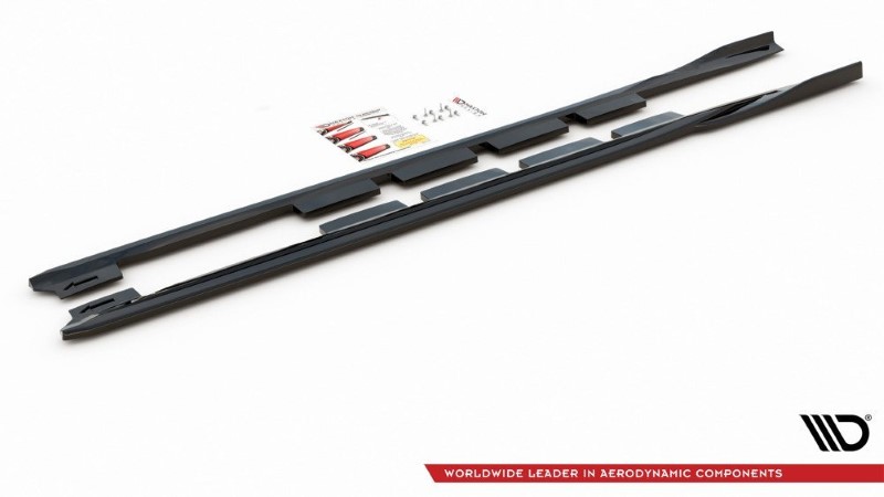 Zijskirts Diffusers Ford Mondeo Mk5 Facelift Glanzend Zwart