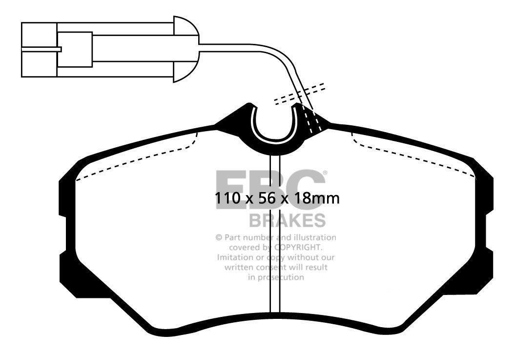 EBC Brakes FIAT Croma 2.0 Turbo 89-93 Remblokken voorzijde