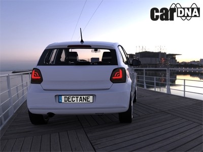 Achterlichten VW Polo 6R 09- Zwart/Smoke LED Cardna Dynamic