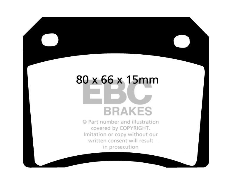 EBC Brakes JAGUAR XJR-S 5.3 88-90 Remblokken achterzijde greenst