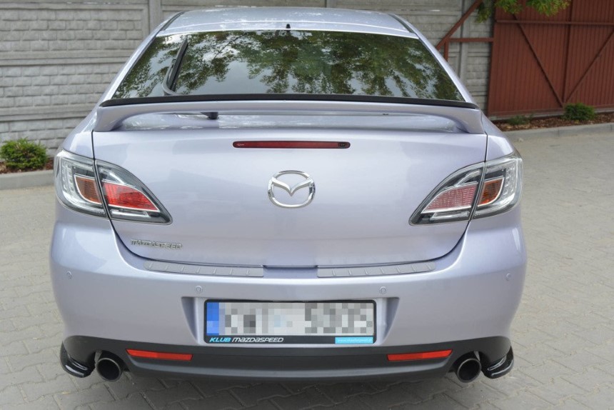 Achter zijskirts Mazda 6 Mk2 sport (GH-SERIES) Maxton Design glans zwart