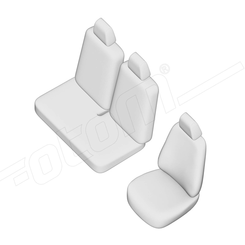 New York Design Kunstleder Stoelhoezenset 2+1  Opel Movano C 2022- (split in rug bank)
