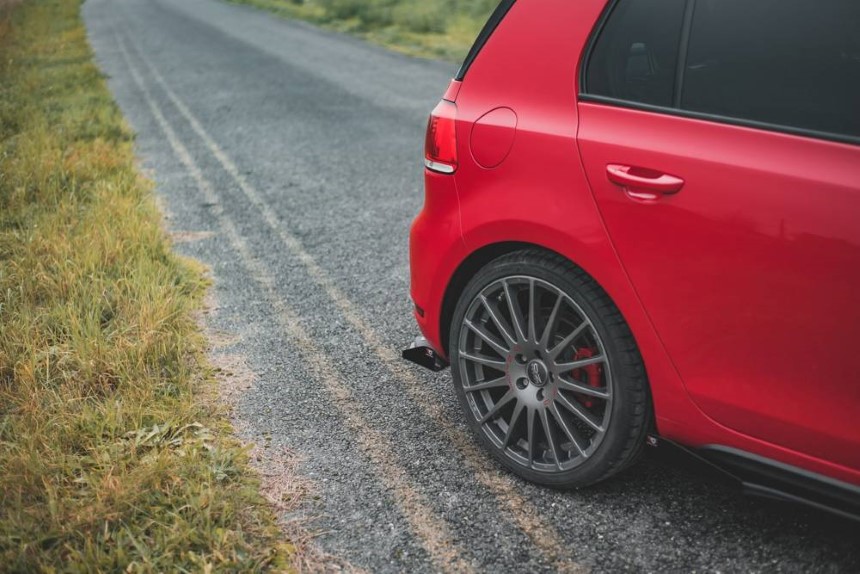 Achterzijde race skirts VW Golf 6 GTI Maxton Design duurzaam