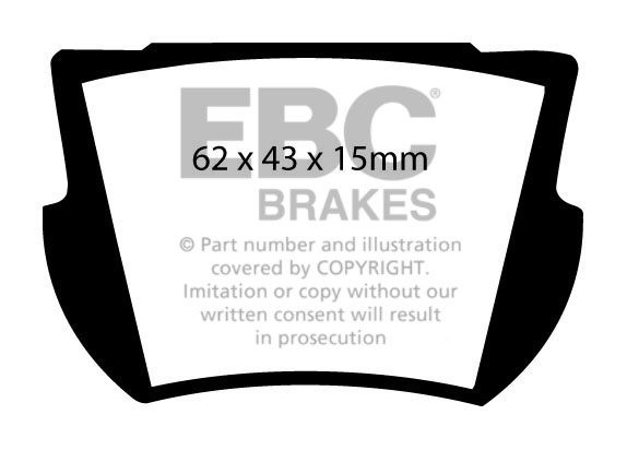 EBC Brakes TOYOTA Avensis Verso 2.0 2001-2006 Remblokken voorzij