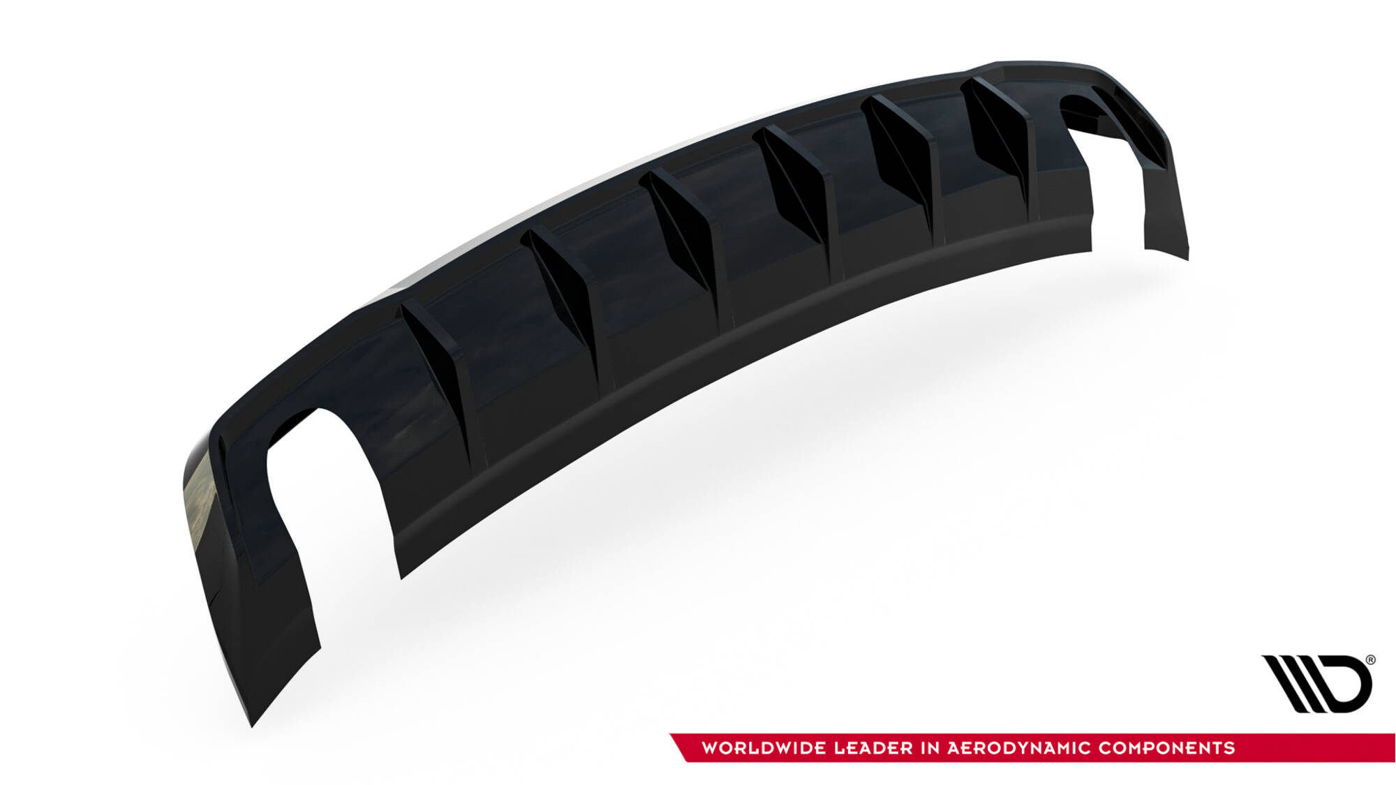Achter Diffuser Audi A3 Sedan 8V (Versie met enkele uitlaatuiteinden aan beide kanten) Maxton