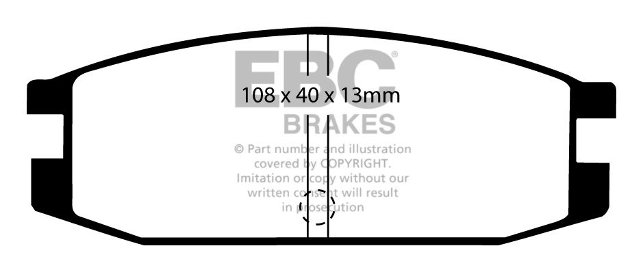 EBC Brakes MITSUBISHI Pajero 3.0 (L141) 88-91 Remblokken achterz