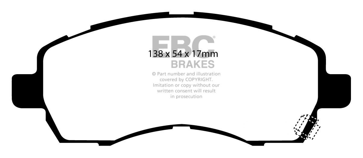 EBC Brakes SUBARU Impreza 2.0 Sport 96-98 Remblokken voorzijde