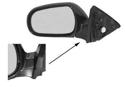 spiegel, 3 drs Hatchback, elektr verstelb, links Honda Civic, 19