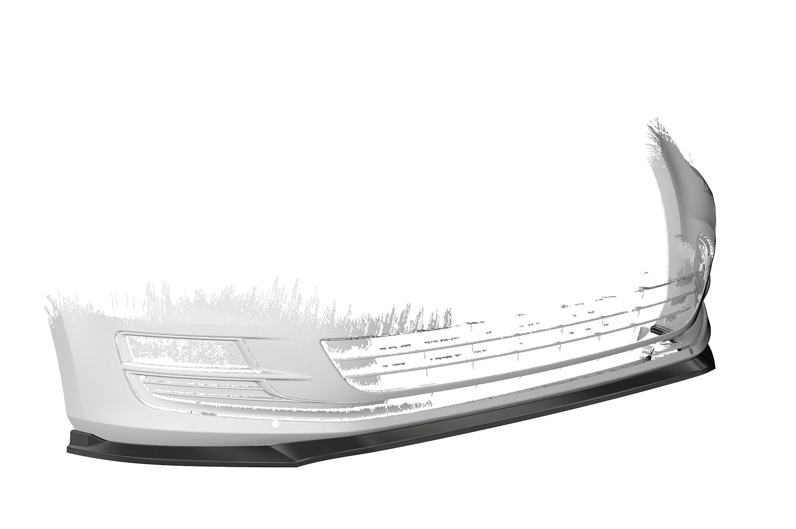 Voorspoiler VW Golf 7 Glans Zwart (08/2012 - 2017, pre-Facelift) van CSR Automotive
