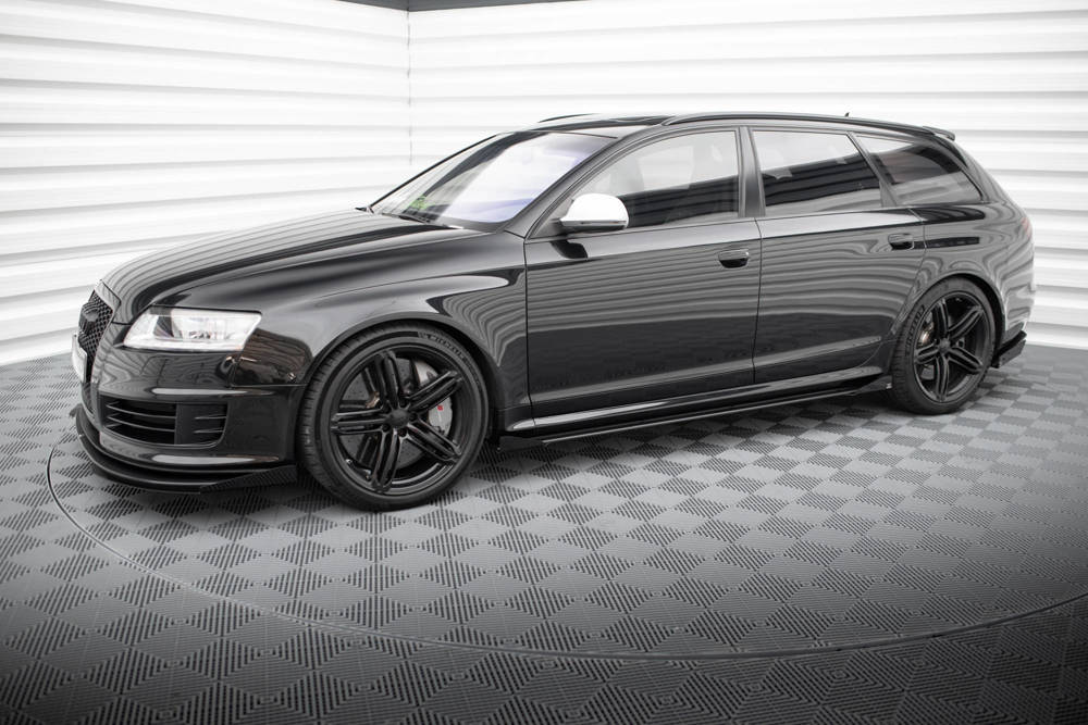 Zijskirts met Canards Street Pro Audi RS6 C6 Avant Maxton