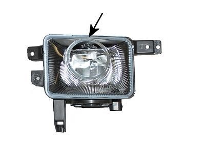 mistlamp, links, 07/2003-Opel Corsa C, 2000-2006