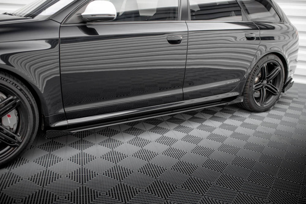 Zijskirts met Canards Street Pro Audi RS6 C6 Avant Maxton