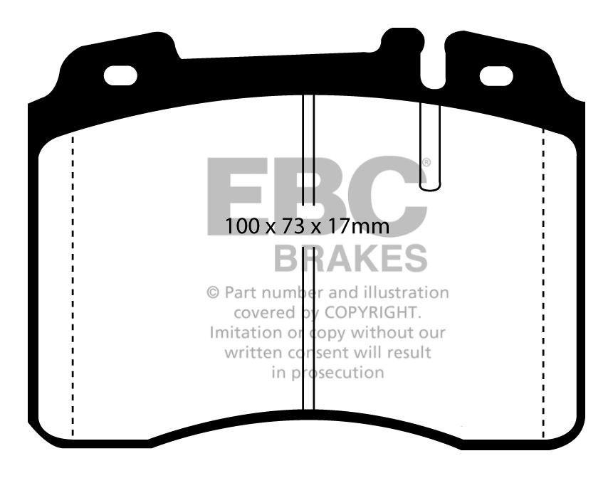 EBC Brakes MERCEDES C-Class (W202) C36 AMG 94-95 Remblokken voor