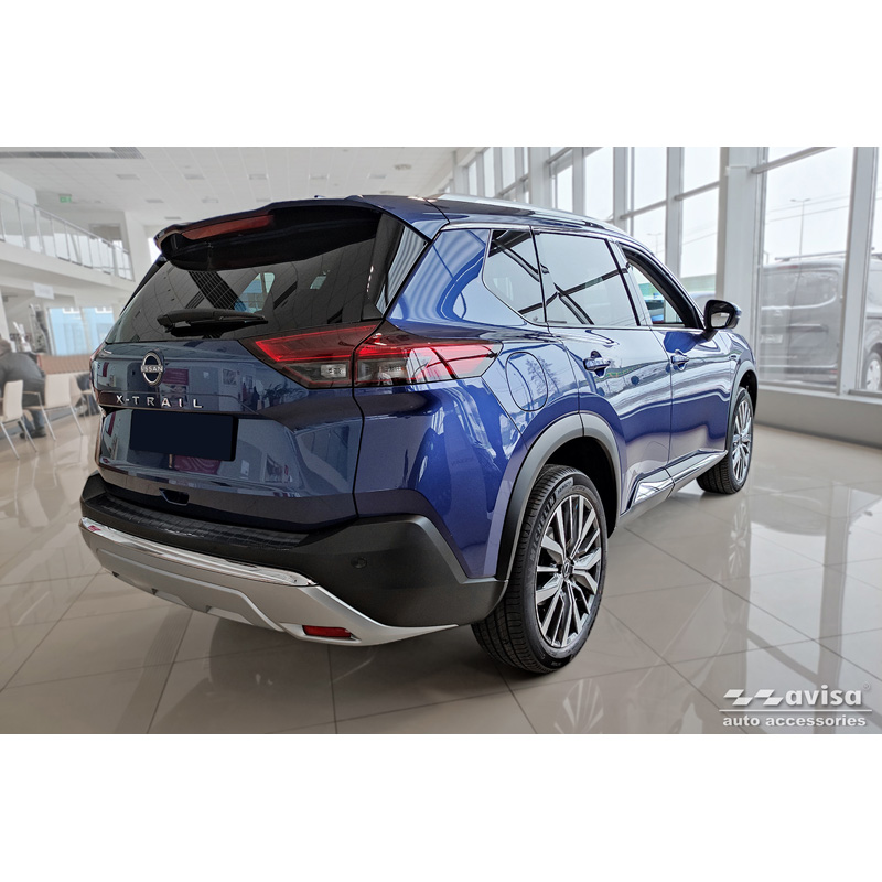 Echt 3D Carbon Achterbumperprotector  Nissan X-Trail IV (T33) 2021- 'Ribs'