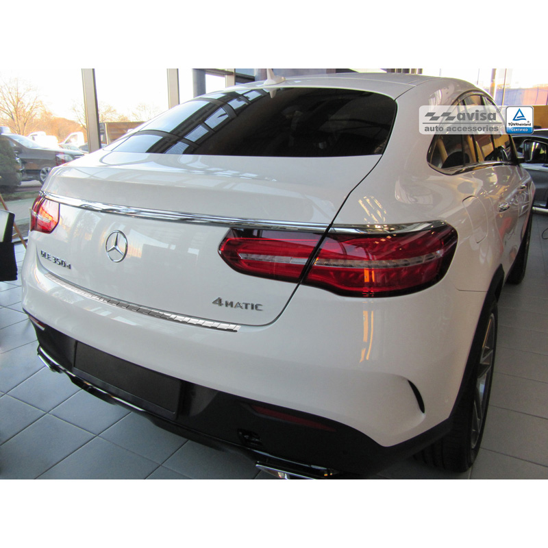 RVS Achterbumperprotector  Mercedes GLE Coupe 2015- 'Ribs'